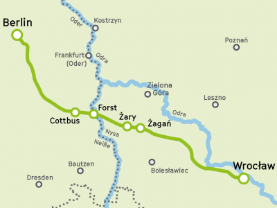 Zugstrecke Worclaw- Berlin @Kulturprojekte Berlin